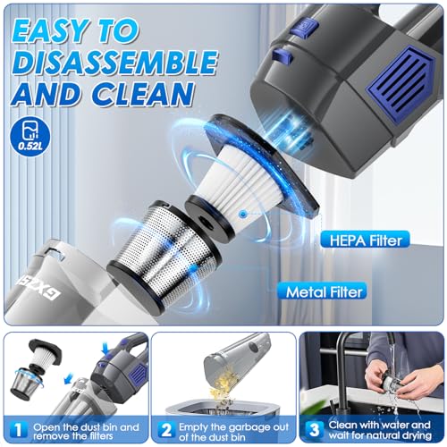 image for Gxzsk Handheld Vacuum Cordless, 15000PA Strong Suction Hand Held Car V