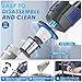 Gxzsk Handheld Vacuum Cordless, 15000PA Strong Suction Hand Held Car Vacuum Cleaner Rechargeable, Portable Hand Vacuum with Multi-Nozzles & Washable Filter for Home Office, Car, Pets