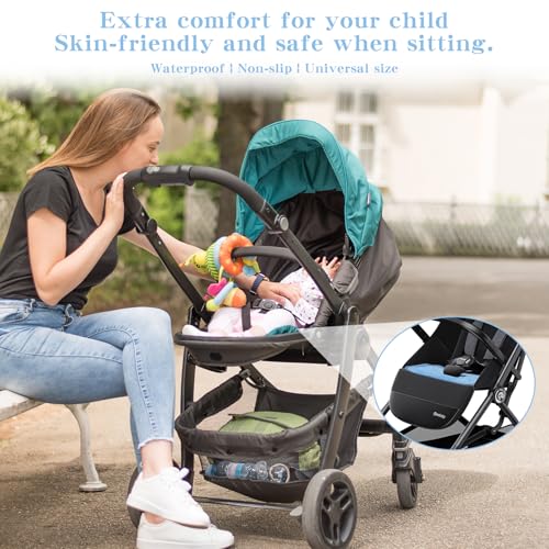 Puasok 2 PCS Kindersitzunterlage Auto, Sitzschoner Auto Kindersitz, Kindersitz Unterlagen, Au-tositzschoner Kinder-Sitz, rutschfeste Schutzunterlage, für Kleinkinder, Au-tositz, Kinderwagen