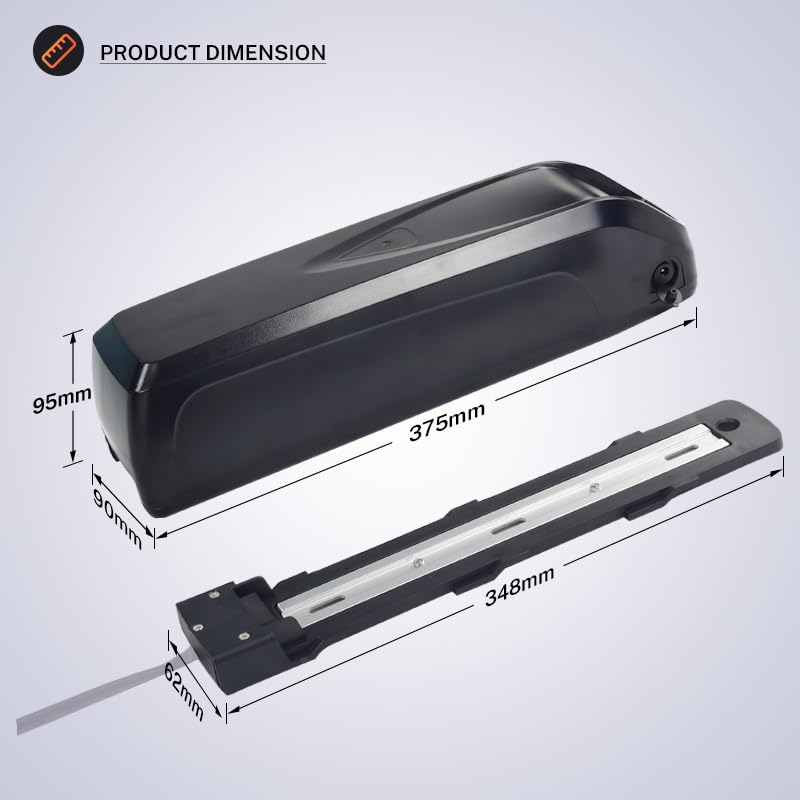 Image of 48V Ebike Battery for Rad Power Bike Battery 48 Volt 14000mAh Lithium Ion Replacement Fit for RadWagon RadPower E-Bike External Hailong 14Ah Electric Bike Batteries Pack