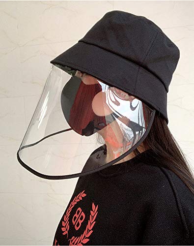 KOROBeauty Anti Saliva Protective Hat with Clear Face Shield Full Face Isolation Hat