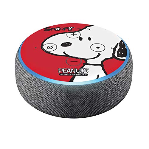 Head Case Designs Officially Licensed Peanuts Snoopy Character Fun Vinyl Sticker Skin Decal Cover Compatible with Amazon Echo Dot (3rd Gen)