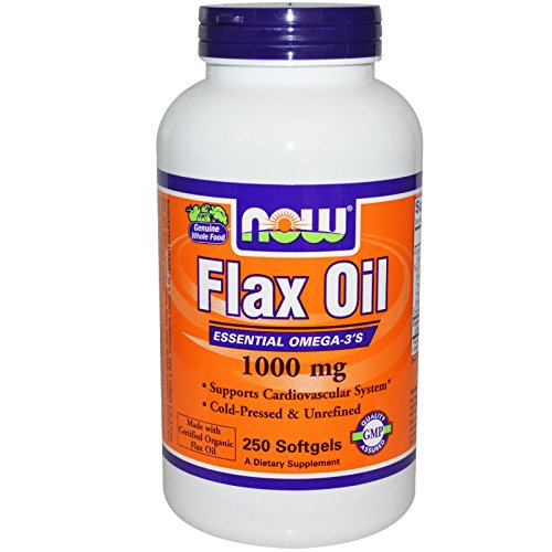 NOW Foods - Flax Oil 1000 mg. - 250 Softgels