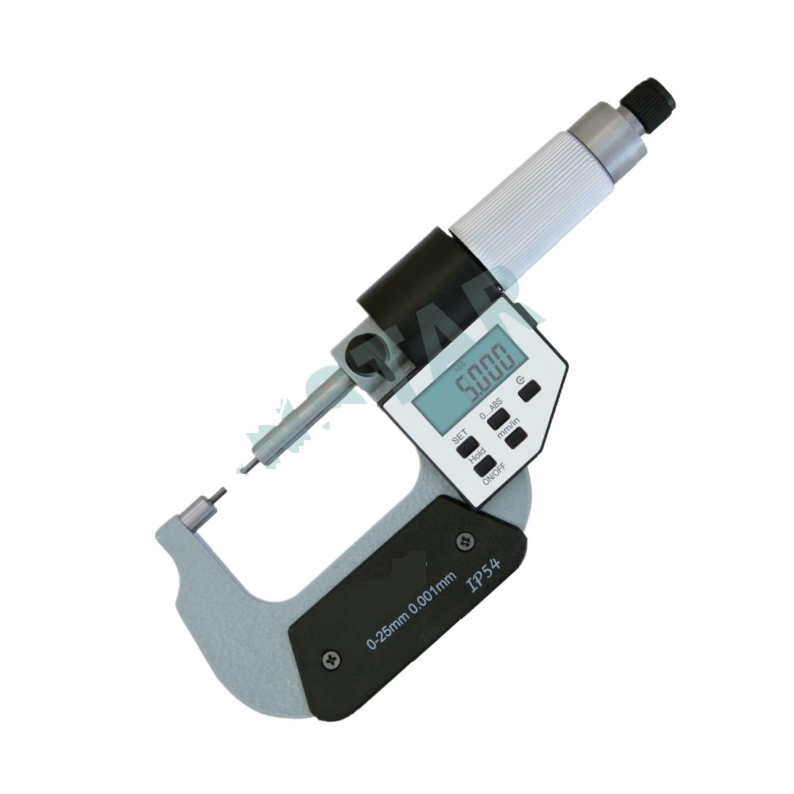 Gqnblvhzupdm 3.0Mm Tips Micrometer, Digital Small Measuring Face Micrometer 0-25Mm 0.001Mm Carbide Tips 2. 3.0Mm Din Outside Spline 50-75Mm 75-100Mm(,0-25.4Mm(0.001))
