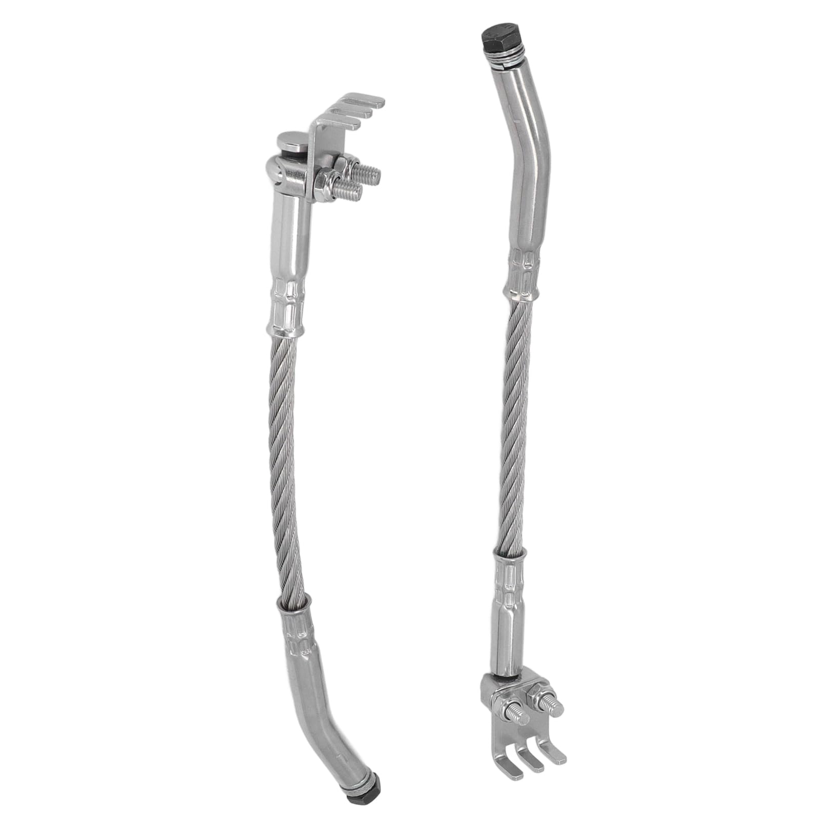 Ice Scratchers Kit 1201DF Kufenkratzer Set für Schneemobil 2 Stück links rechts Kettenschleifer mit Klauen Einsatz für Kufenhöhe 2-/2 Zoll Winter Fahrbahn Eis Schnee