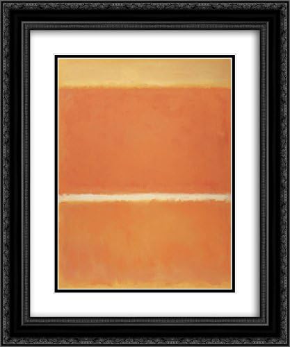 Mark Rothko 2X Matted 20x24 Black Ornate Framed Art Print 'No.11'