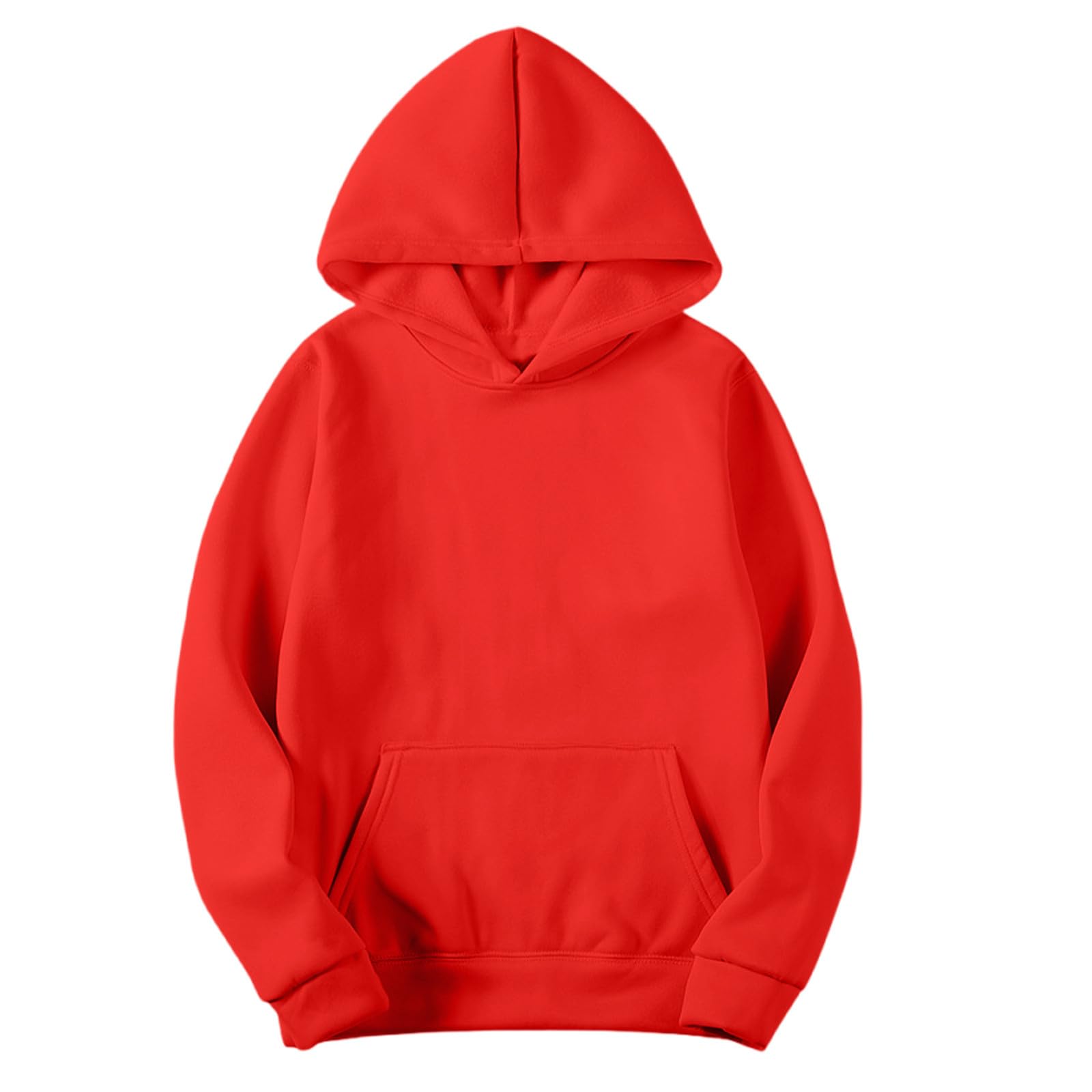 Mens Sweatshirt Basic Hooded Pullover Hoodies Unisex Men Fall Casual Fitness Long Sleeve Athletic Hoody with Pocket