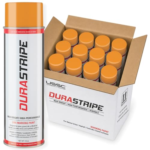 Image of Athletic Field Marking Paint (Orange) (CASE) 12 /18 Ounce Cans.