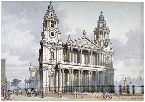 Tableaux peinture sur toile cathédrale St Paul Londres Hosmer Shepherd 60x90
