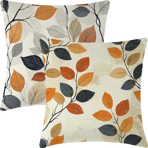 Genérico Color Fundas Cojines 45x45cm Juego de 2 Fundas de Cojines,Flor Extra Suave Terciopelo Funda Cojin Decorativas con Cremallera Oculta para Cama decoración Sofás Sala de Estar Dormitorio-1886