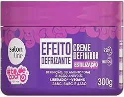 Salon Line, Creme Definidor #TodeCacho, Efeito Defrizante, Vegano - Para Cabelos Ondulados, Cacheados e Crespos, 300g