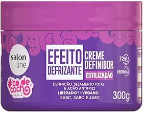 Salon Line, Creme Definidor #TodeCacho, Efeito Defrizante, Vegano - Para Cabelos Ondulados, Cacheados e Crespos, 300g