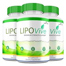LipoVive Capsules, Advanced Formula Supplement, Lipo Vive Pills All Natural Premium Lipoviv Maximum Strength 3 Pack