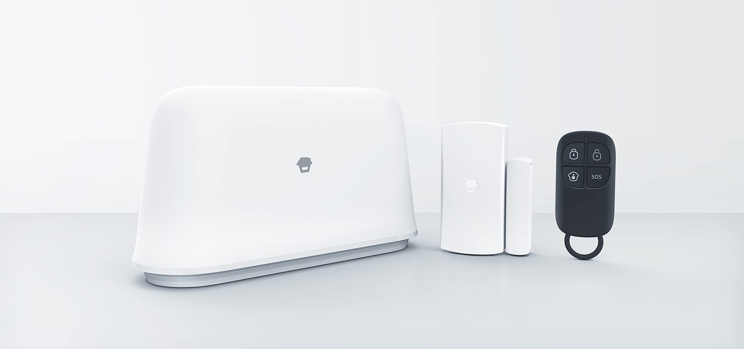 Chuango OV-300 – inteligentny system alarmowy WiFi, bezprzewodowy system bezpieczeństwa domu ze stacją bazową, 97 dB, czujnik drzwi/okien i poręczny pilot zdalnego sterowania