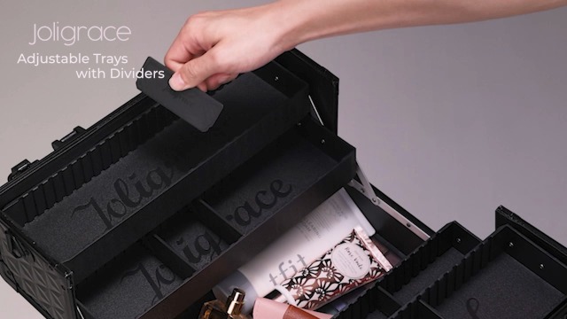 Amazon.com: Joligrace Makeup Train Case Professional Cosmetic