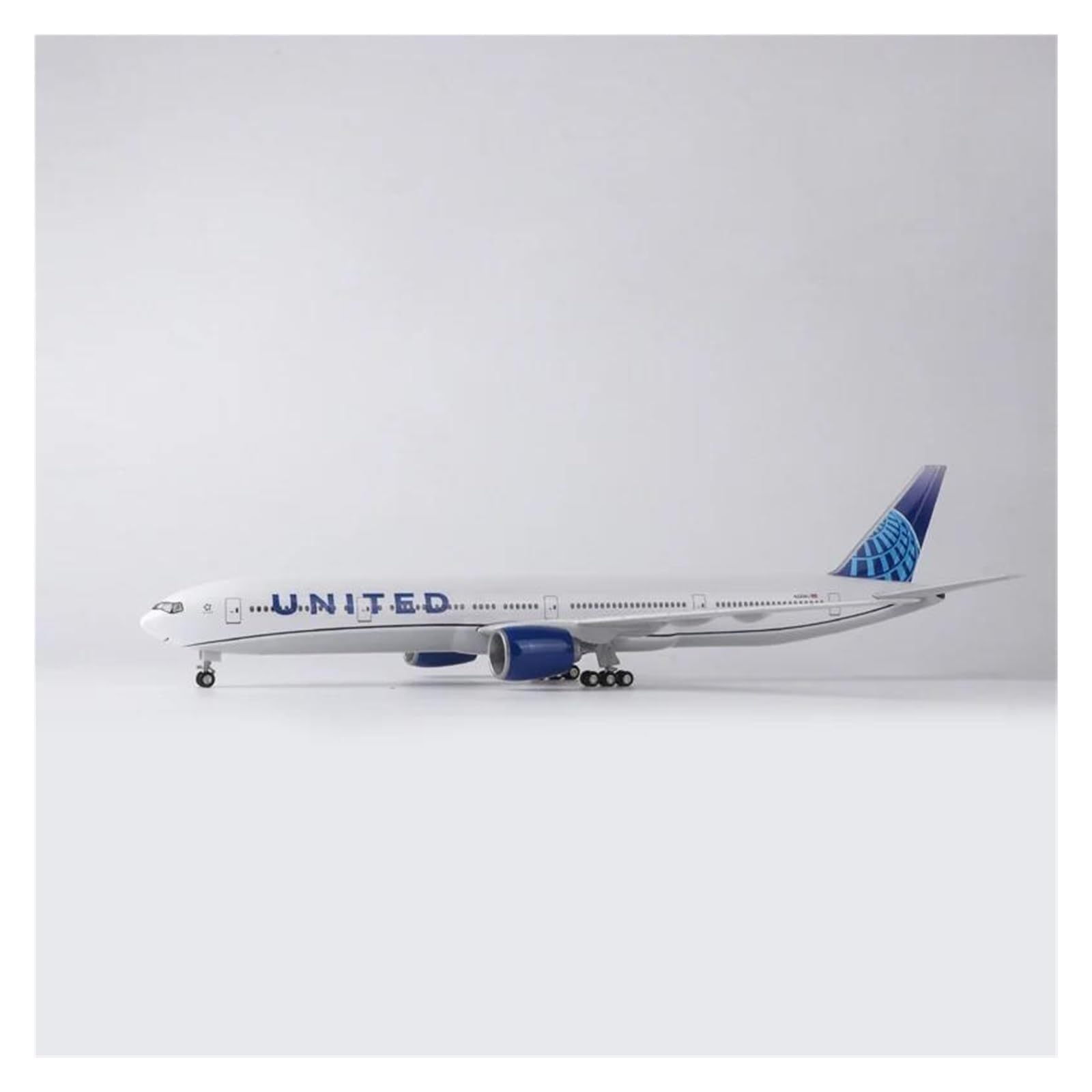 Vintage Classics samolot 47CM 1/157 skala 777 B777 samolot UNITED Airlines Model koła podwozie z tworzywa sztucznego samolot zabawka (bez światła)
