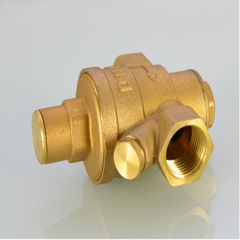 Spare Part for DN15 DN20 DN25 Brass Water Pressure Reducing Maintaining Valves Regulator Mayitr Adjustable Relief Valves with Gauge Meter - (Specification: DN25)