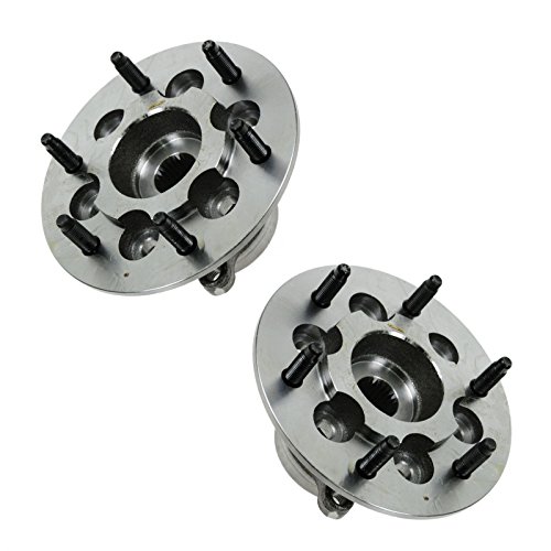 Image of TRQ Front Driver and Passenger Side Wheel Bearing and Hub Assembly Set 2 Piece Compatible with 2009-2012 Chevrolet Colorado 4WD 2009-2012 GMC Canyon 4WD