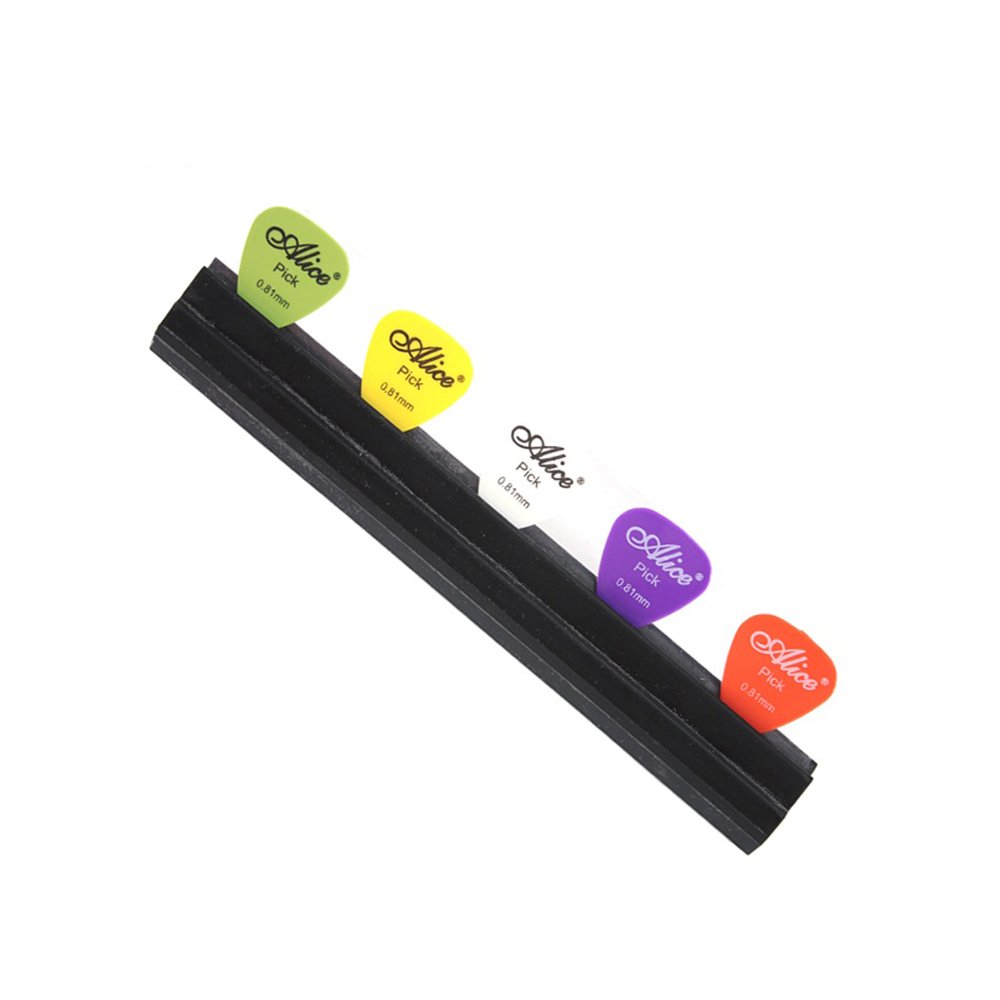 Microphone Stand Guitar Picks Holder With 5 Picks Stand Clamp For Live Streaming