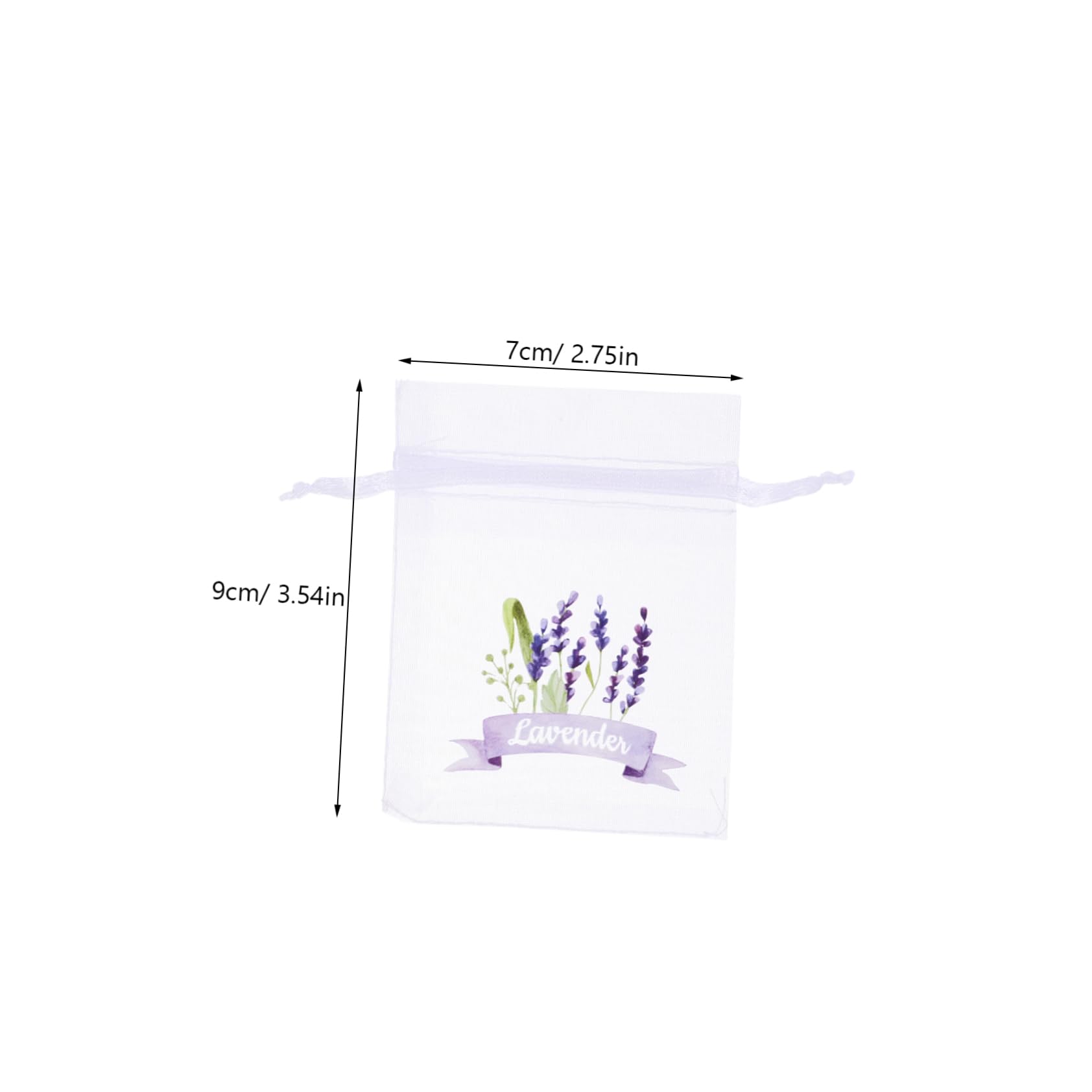 Happyyami Small Drawstring Bag Sachets 20pcs Empty Sachet Bags for Lavender Decor