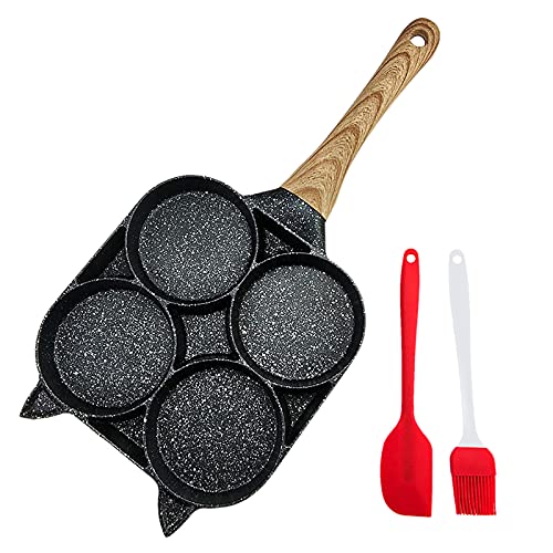 Genérico Hamburguesa Aluminio para Huevos Sartén Freír Panqueques Molde Desayuno Sartén...