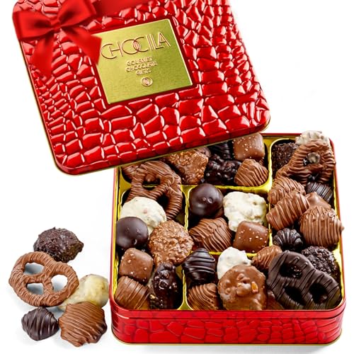 fathers day chocolate gift basket, gourmet chocolates variety snack box, assorted food arrangement platter, birthday present, holiday, corporate parties, sympathy, candy gifting idea, him, her, men, women, family (ruby red)