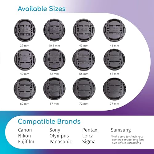 image for CamDesign 67MM Snap-On Front Lens Cap Cover Compatible with Canon, Nik