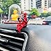 Produktbild UVKLAEE Statuen Auto-Verzierungen Persönlichkeit Auto Deadpool Ornament Action-Figur Sitzen Modell Anime Mini-Puppe-Autodekoration Autozubehör (Color Name : Yellow)