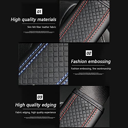 Cxccoi Breathable Leather Car Seat Belt Cover, Seat Belt Shoulder Pad To Protect The Shoulder And Neck, Driving More Comfortable (Red) #TOP3