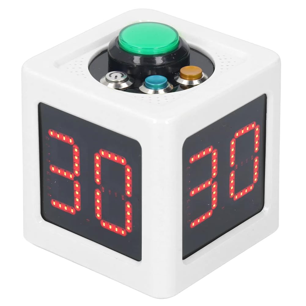 Temporizador Digital de Cubo de 4 Lados de 1,4 Pulgadas con Cuenta Regresiva para Póker, Ajedrez y Casinos Privados, Color