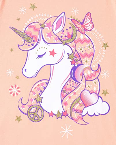 The Children's Place Girls' Unicorns,Sports,Butterflies Long Sleeve Graphic T-Shirts,3 Pack4