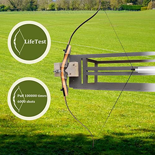 D&Q Archery Recurve Bow And Arrow 62" Wooden Takedow Bow For Adults, Professional Right Handed Bow Black Hunter Longbow For Adults, Beginner, Hunting, Training, Target, Practice, Club, Gift (50Lb) #TOP5