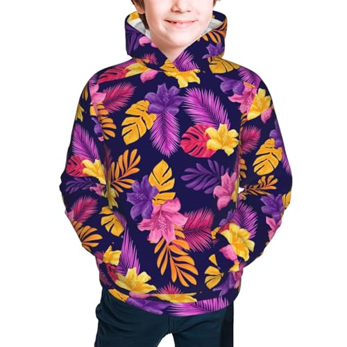 Red Black Houndstooth Kid Hoodies Boys Sweatshirts Girls Pullover with Pocket3