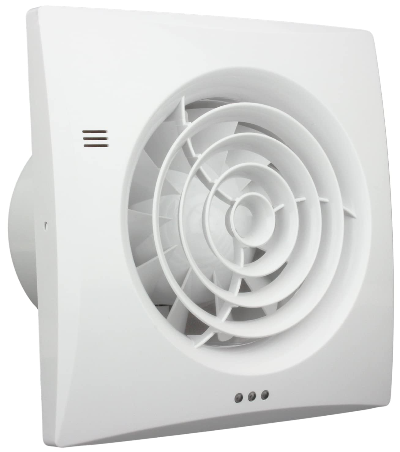 VENTS MEDAIR 4 inch White Silent Bathroom Extractor Fan with Timer for