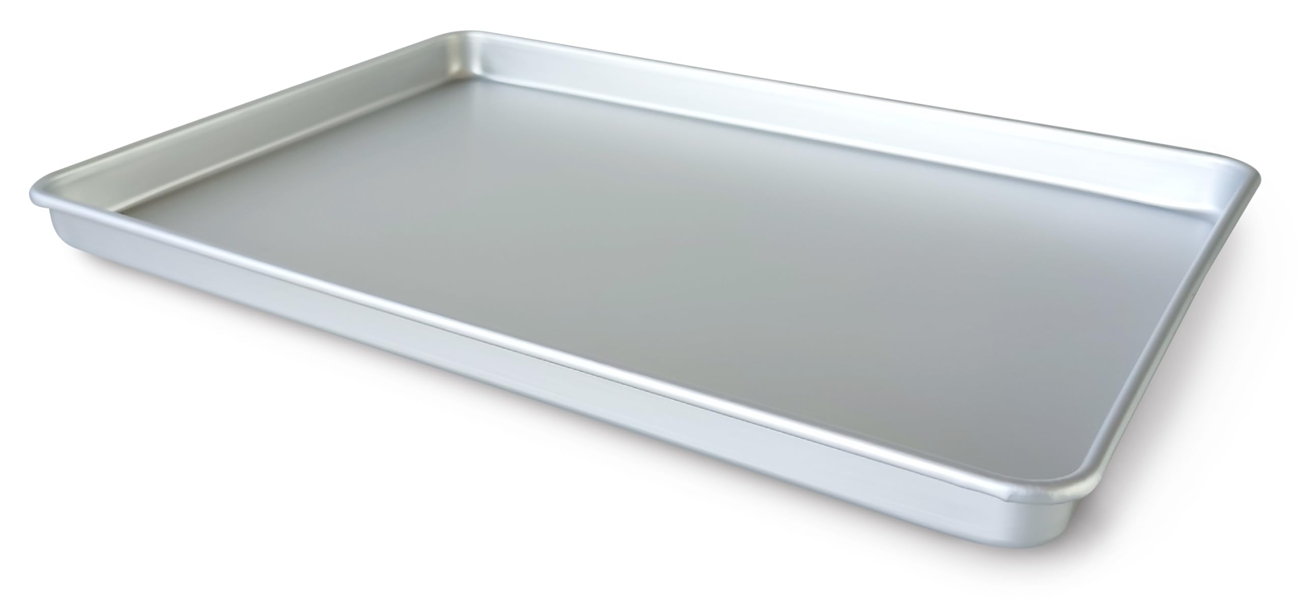 Guardini Professional Heavy Duty Rectangular Baking Tin 28 x 41 x 2.5 cm, Anodized Recycled Aluminium, Silver
