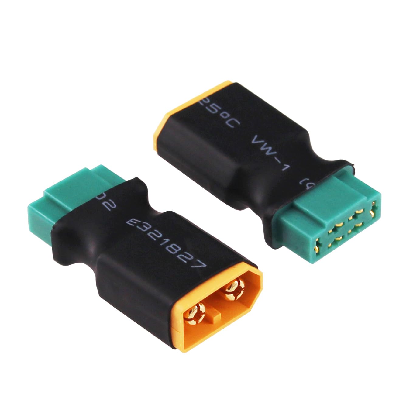 Lot 4 Adaptateurs MPX Vers XT60 – Plaqué Or – 10A – Pour Batterie LiPo RC