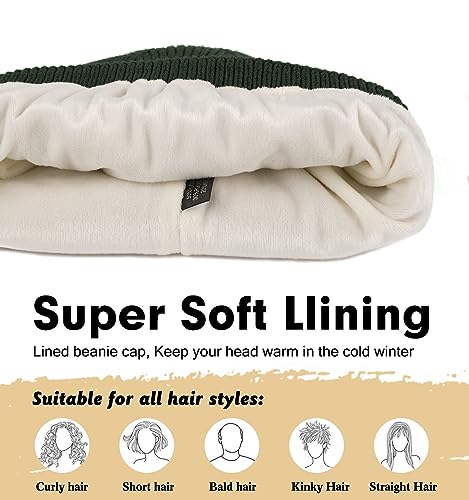 Image of Wmcaps Winter Beanie for Men Women, Fleece Lined Beanie Soft Warm Knit Hat Ski Stocking Cuffed Cap