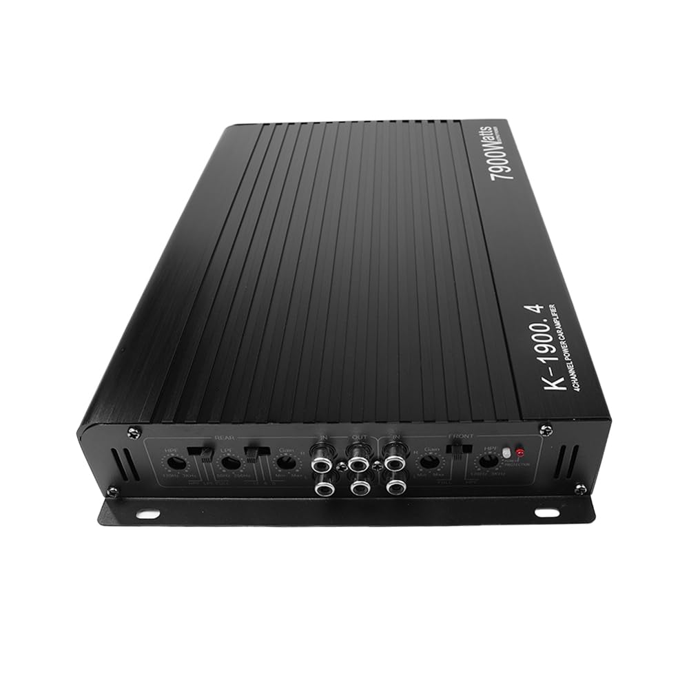 Amplificador de Potencia estéreo para automóvil, Amplificador de Potencia de Audio de Clase A/B de 4 Canales de Alta Potencia, Amplificador de Alta Potencia de 7900 W para un Rendimiento