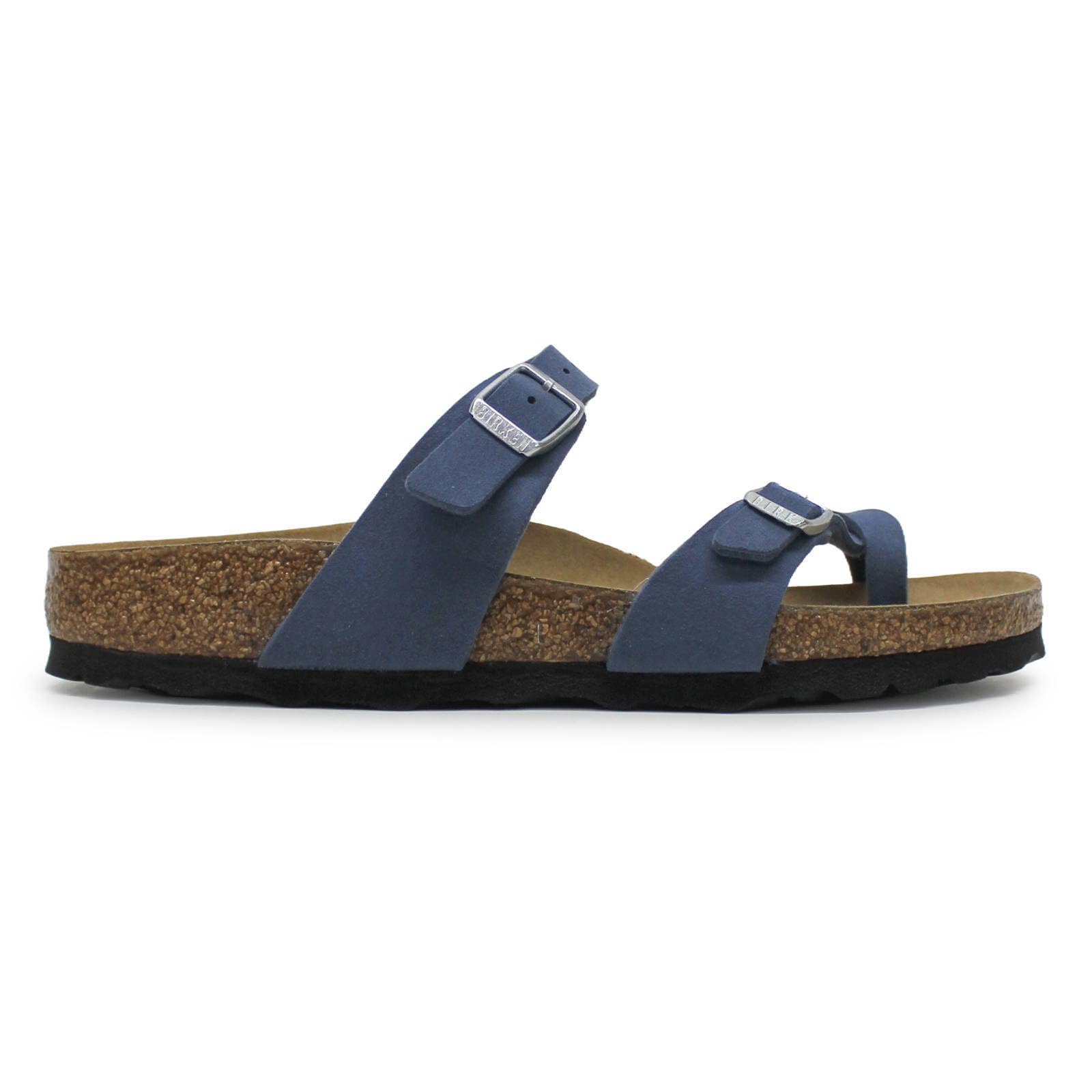 BirkenstockUnisex Mayari Synthetic Leather Soft Birki Vegan Elemental Blue Sandals 7.5 UK