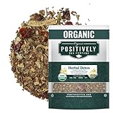 Positively Tea Company, Organic Herbal Detox, Herbal Tea, Loose Leaf, USDA Organic, 1 Pound Bag