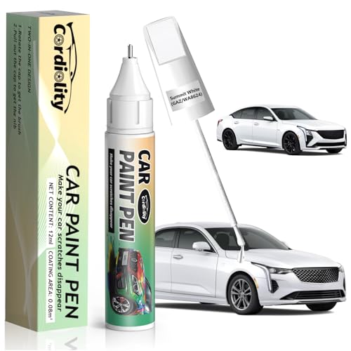 Image of Summit White(GAZ /WA8624) Touch Up Paint Pen for Cadillac,Car Paint Scratch Repair Pen Quick and Easy Fix Auto Paint Scratch