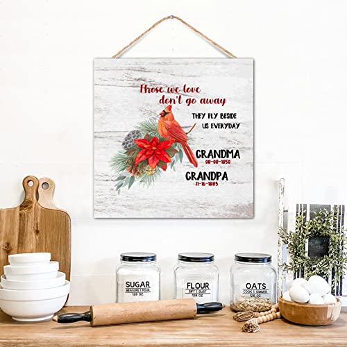 Plaque en bois Those We Love Don't Go Away pour honorer le souvenir