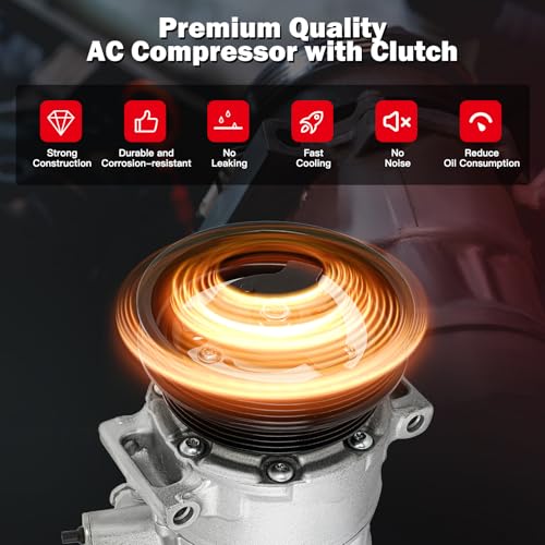 Image of Air Conditioning Compressor for Audi TT RS Quattro for Volkswagen Beetle