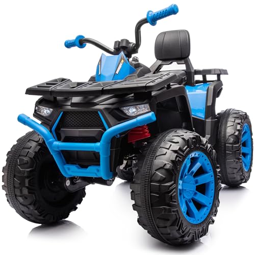 Hikiddo Kids ATV 4 Wheeler, 24V 4WD Electric ATV Ride On Toy for Big Kid w/...
