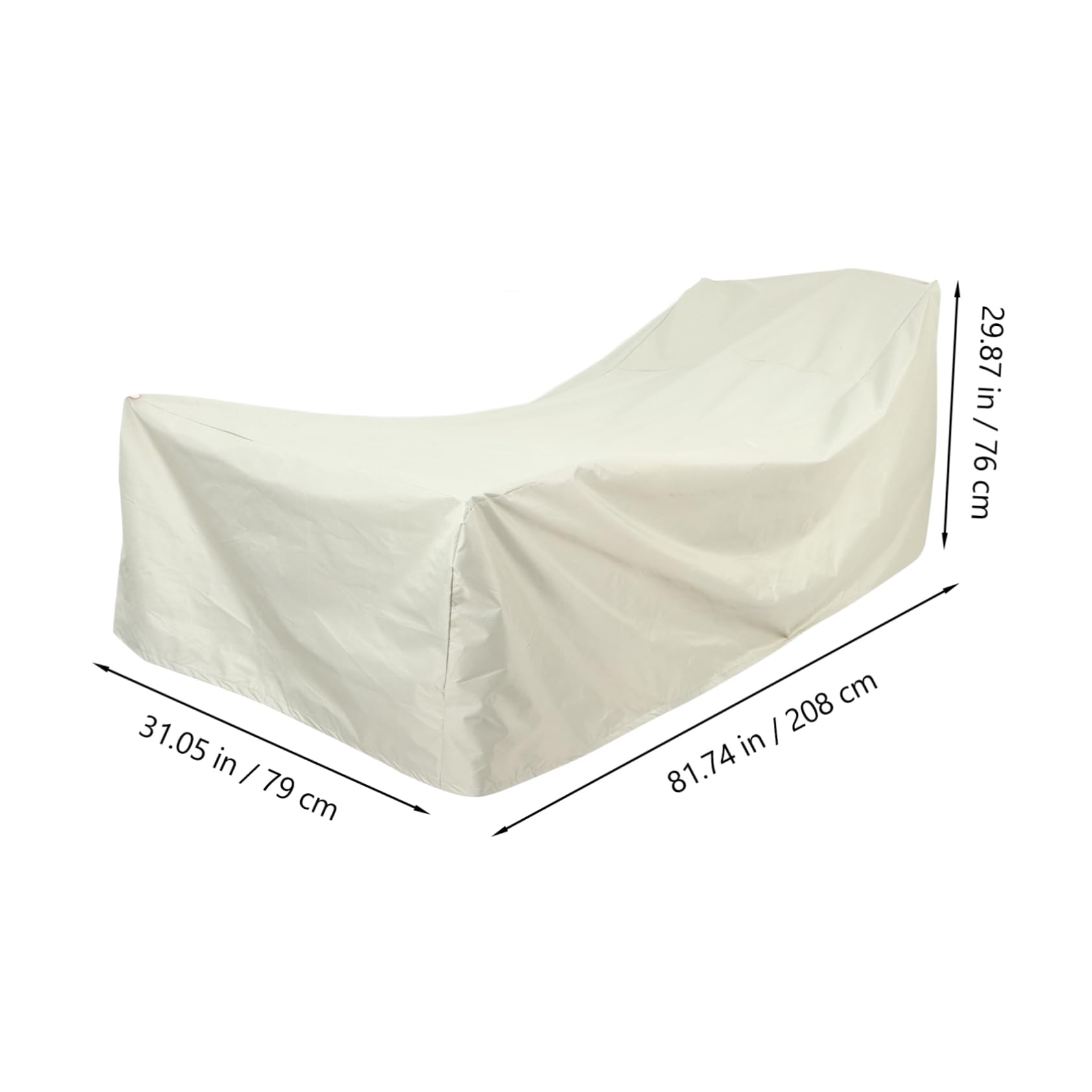 ifundom Beach Chair Cover Oxford Fabric Recliner Chair Covers Water- Windproof Seasonal Protection Easy to Carry