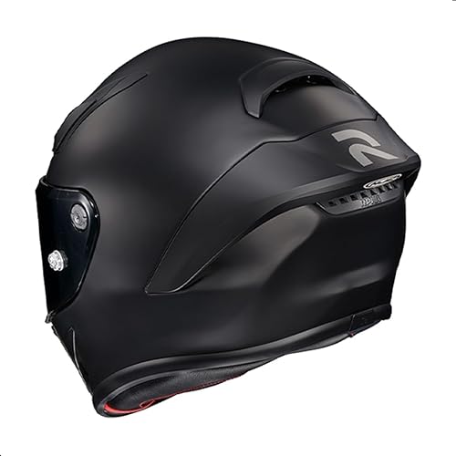Miniatura 4 de HJC RPHA 1N Casco de motocicleta sólido con visera HJ-35 Pinlock, aprobado por el DOT (Negro mate, Grande)