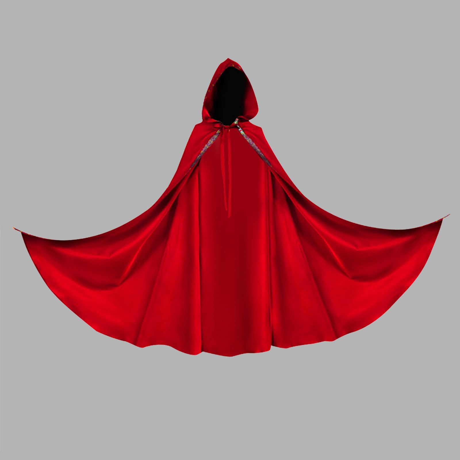 Costume Halloween Cape À Capuche De Sorcière Vampire Longue Vintage Pirate