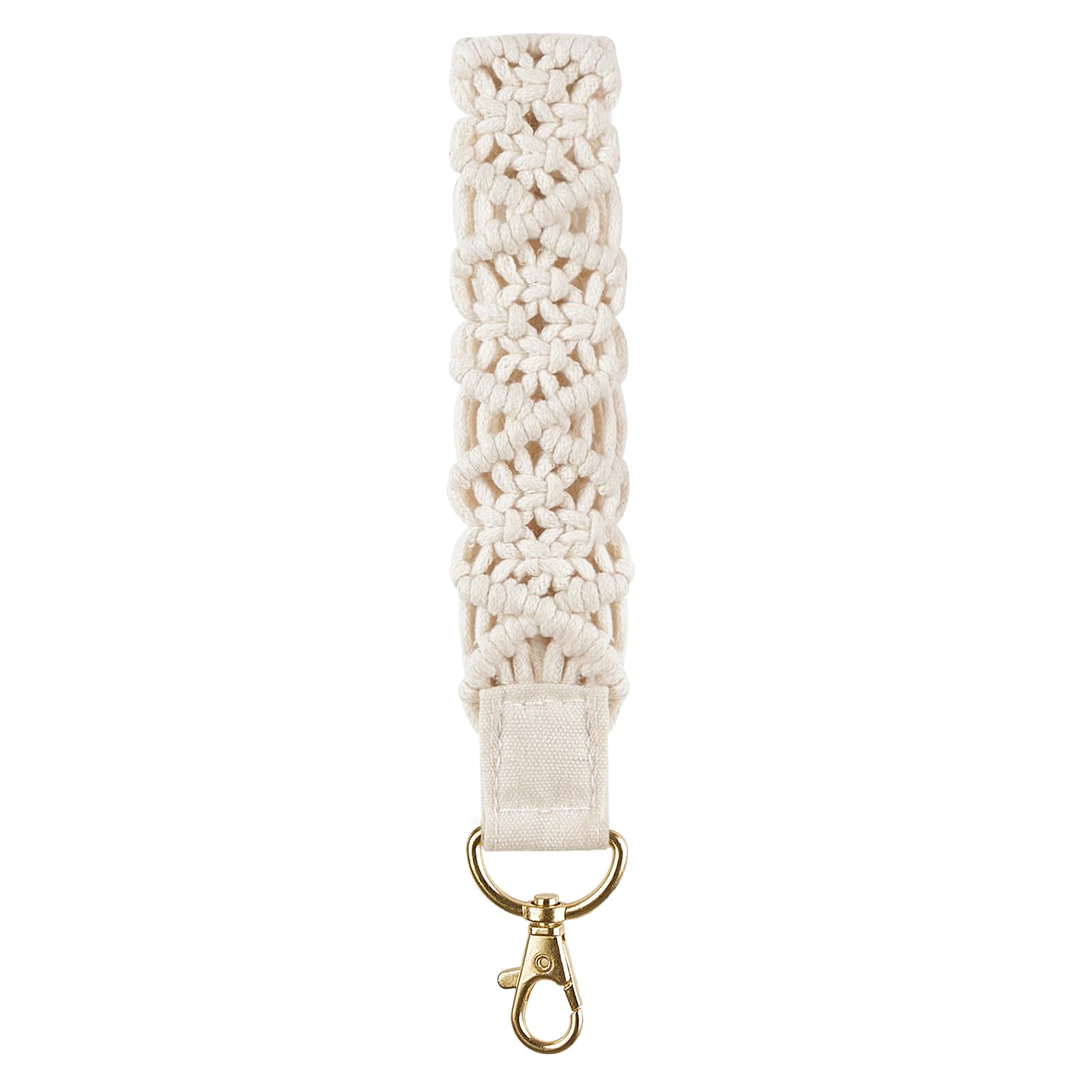 Mkono Macrame Key Chain Cute Keychain Wristlet Lanyard Boho Woven Wrist Lanyard for Keys, Key Chains for Car Key ID Badges