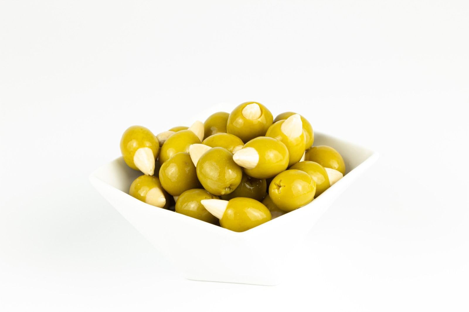 Aceitunas Rellenas de Almendra Gourmet Extremadura Corazón Extremeño