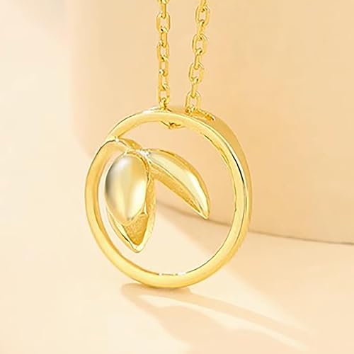 Miniatura 3 de Colgante de plata de ley 925 con diseño de flor de tulipán para medio perforado de 0.236 pulgadas (0.236 in), colgante redondo de camafeo de perlas